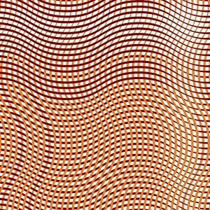 Weave Prints: Duotone, 2-color geometric pattern of dense wavy lattice