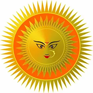 West Bengal Prints: Durga Puja festive design elements 3
