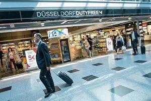 Commuters Prints: Duty free shops, Dusseldorf Airport, Germany