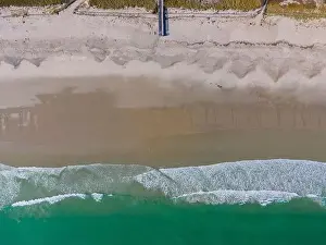 Duxbury Beach on Long Island and Duxbury Bay aerial view in town of Duxbury, Massachusetts MA, USA