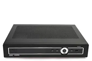 Laser Prints: Dvd recorder isolated on a white background
