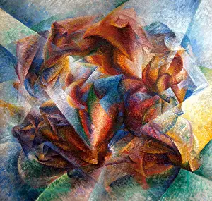 Coloration Prints: Dynamism of a Soccer Player 1913 Umberto Boccioni Italian Italy