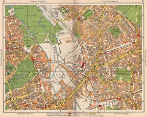 Greater Prints: E LONDON. Old Ford Bow West Ham Forest Gate Hackney Leyton Stratford, 1938 map
