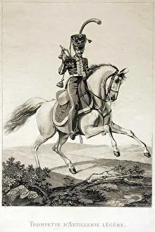 Military Art Prints: Трубач Конной артиллерии. early 19th century