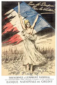 1914 1918 Prints: An early 20th century French advertising poster from World War One