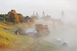 Sadova Prints: Early fall landscape in the beautiful Romanian villages