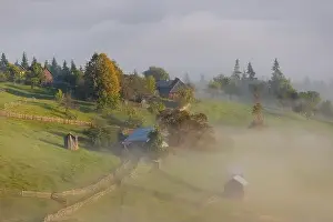 Sadova Prints: Early fall landscape in the beautiful Romanian villages