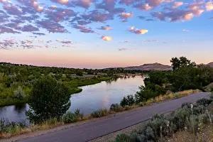 Idaho Prints: Early morning colors on the Boise River Idaho