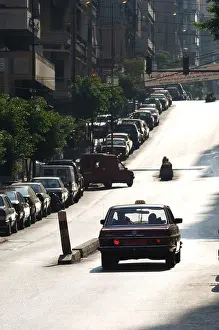 Lebanon Prints: Early morning view of the streets of Beirut Lebanon Middle East