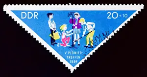 Collector Prints: East Germany postage stamp - Pioneer Meet