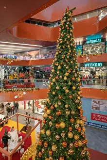 Shopping Center Prints: East Side Mall, christmas tree