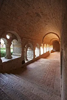 Cistercian Prints: Eastern arcade of the cloister at Le Thoronet Abbey ( L'abbaye du Thoronet) in Var
