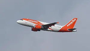 Easyjet Airbus A319-211 G-EZGF aircraft taking off from London Gatwick Airport