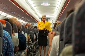 Masks Prints: Easyjet flight safety demonstration