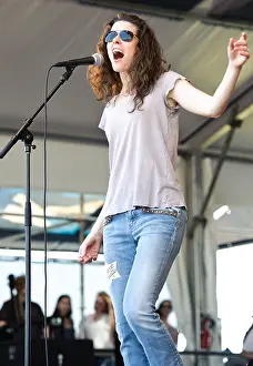 New Orleans Prints: Edie Brickell playing at Jazz Fest 2011 in New Orleans, LA on day 5