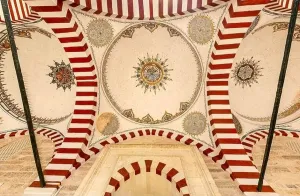 Mosque Prints: Edirne, Turkey, July 23, 2021: Ancient Ottoman hospital