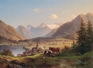 Landscape Art Prints: Edmund Mahlknechtâ€™s painting