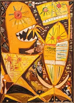 Pigments Prints: Egill Jacobsen, Orange Object II, 1943, oil on canvas, Amsterdam, Netherlands