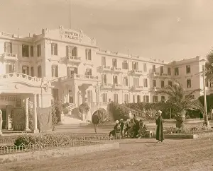 1936 Prints: Egypt. Luxor. Winter Palace Hotel; front view from north west. 1936, Egypt, Luxor