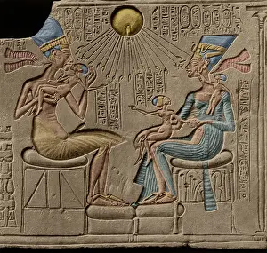 Enhancement Prints: Egyptian Pharaoh Akhenaten and Nefertiti