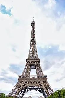Eiffel Tower Prints: Eiffel Tower front view Paris France