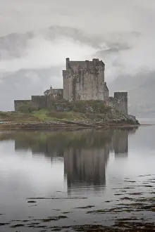 Loch Duich Prints: Eilean Donan Castle and misty mountains, Scotland