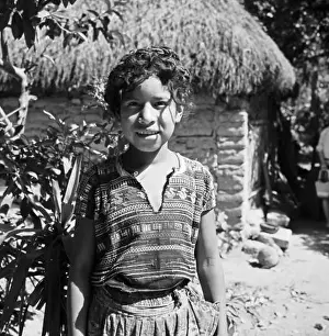 Halbinsel Prints: Einheimische in der Nähe der Maya Stadt Zaculeu in Guatemala