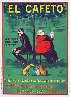 Vintage Poster Prints: 'El Cafeto' Madrid. Roasted coffee - Vintage advertisement poster by Leonetto Cappiello