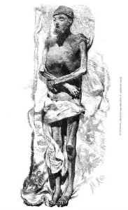 Charles V Prints: El Escorial, Mummy Of Emperor Charles V, Copied From Life 1872 by Martín Rico y Ortega