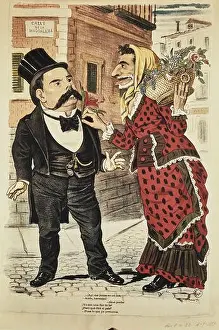 Emilio Prints: El Motín, 04.09.1881. Caricatura de Castelar y Sagasta. Colección Particular, Madrid