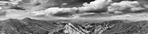 Elba Island, Italy. Amazing aerial view from drone of mountains and landscape