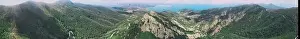 Elba Prints: Elba Island, Italy. Amazing aerial view from drone of mountains and landscape