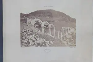 Railway Infrastructure Prints: Elbarat is recorded on 13 June 1867 in a monochrome photograph associated with the Murat-Aurillac railway in Cantal
