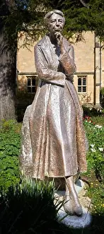Roosevelt Prints: Eleanor Roosevelt statue, Mansfield College, University of Oxford, England