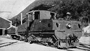Ephemera Prints: Electric battery locomotive No