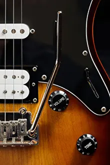 Sunburst Prints: Electric guitar and amplifier