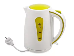 Kettle Prints: electric kettle isolated on white background