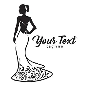 Tailor Prints: Elegant Wedding Bridal Wear Fashion Boutique Logo