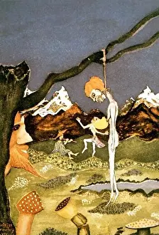 ELEMENTALS Painting by Crowley May Morn in the 1919 Blue Equinox, portraying elementals ()