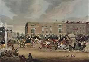The Elephant and Castle on the Brighton Road, 1826, (1920). Artist: Theodore Henry Adolphus Fielding