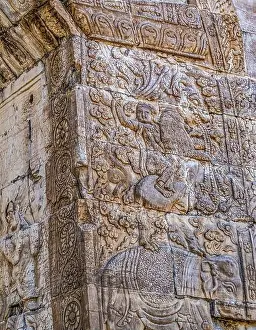 Great Wall Prints: Elephant Warrior Carving Cloud Platform Great Wall Juyongguan Juyong Pass Beijing China