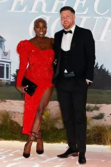 Waterloo Prints: Ella Grimwade and Tim Grimwade attend The Perfect Couple UK Premiere at BFI IMAX in Waterloo