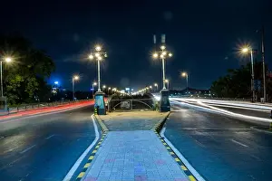 Gujarat Prints: Ellis bridge in Ahmedabad, Gujara
