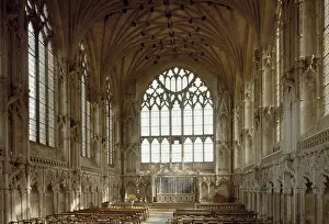 Cathedrals Prints: Ely Cathedral Lady Chapel interior 14th century Gothic