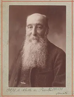 Still Image Prints: Elzéar Abeille de Perrin sits for a studio portrait in 1890 at Atelier Nadar