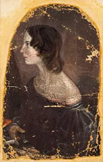 1833 Prints: Emily Bronte (1818-1848), English novelist and poet