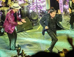Emmanuel y Mijares, durante su concierto en el palenque de la Expogan Sonora