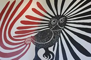 Owls Prints: The Enchanted Owl by Kenojuak Ashevak at Iqaluit Airport, Baffin Island, Canada