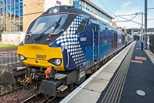 Shuttle Prints: Engine 68007 engine on special shuttle train from Edinburgh Haymarket station to Dunfermline Town here in Haymarket