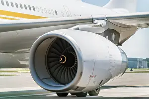 Airbus Prints: Engine of an Airbus A330, Zurich Airport, Switzerland